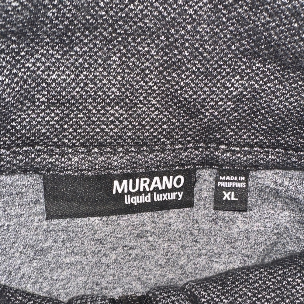 Murano Liquid Luxury Quarter Zip Pullover Sweater Gray Mens XL - Picture 7 of 9